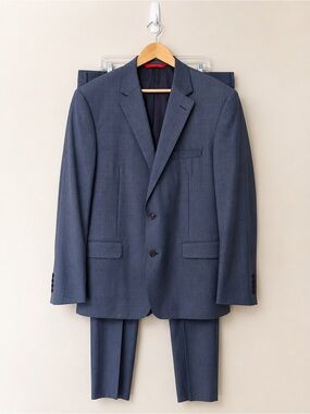 Samuelsohn J.P. Tilford Loro Piana Super 120s Wool Blue Suit 48/42